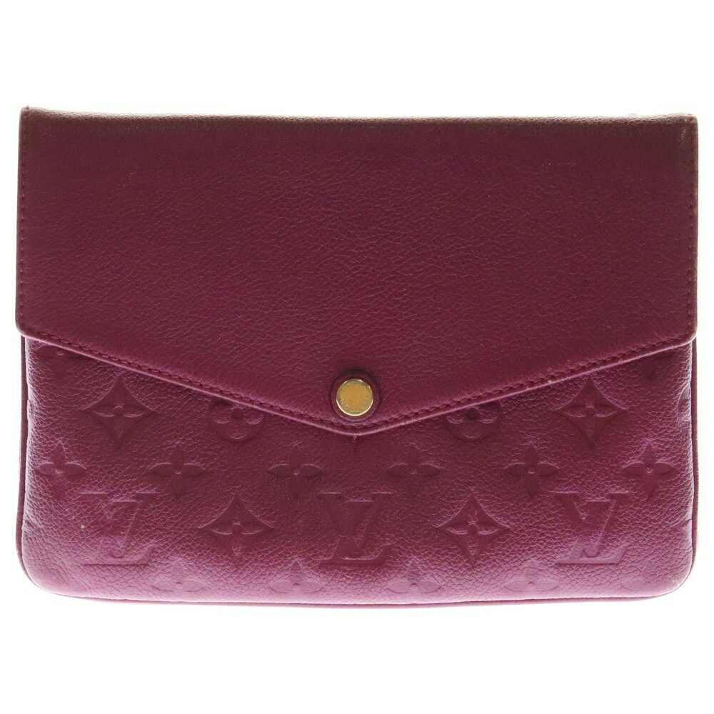 Louis Vuitton Empreinte Twice Shoulder Bag Pink Purple Leather WASTENOT